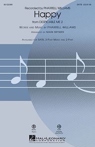 cover Happy SATB choral sheet music cover